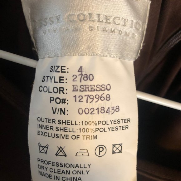 Dessy Collection Sleeveless Bridesmaid/Prom/Formal Dress - Style 2780 - Espresso - Picture 5 of 8